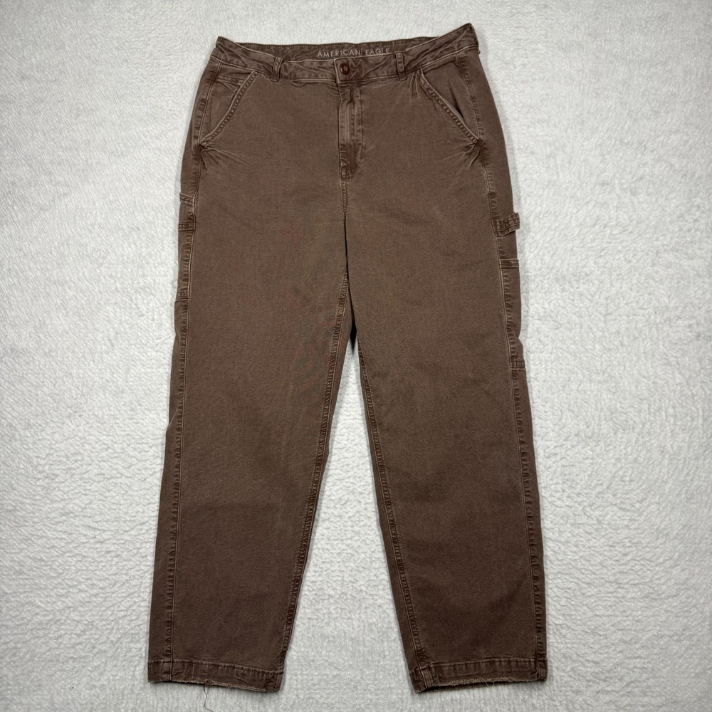 American Eagle Pants Carpenter Highest Rise 90s Boyfriend Canvas Pants Size 14